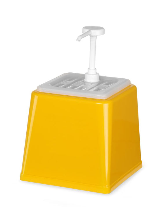 Saus dispenser m/pumpe - 2,5L - Hvit
