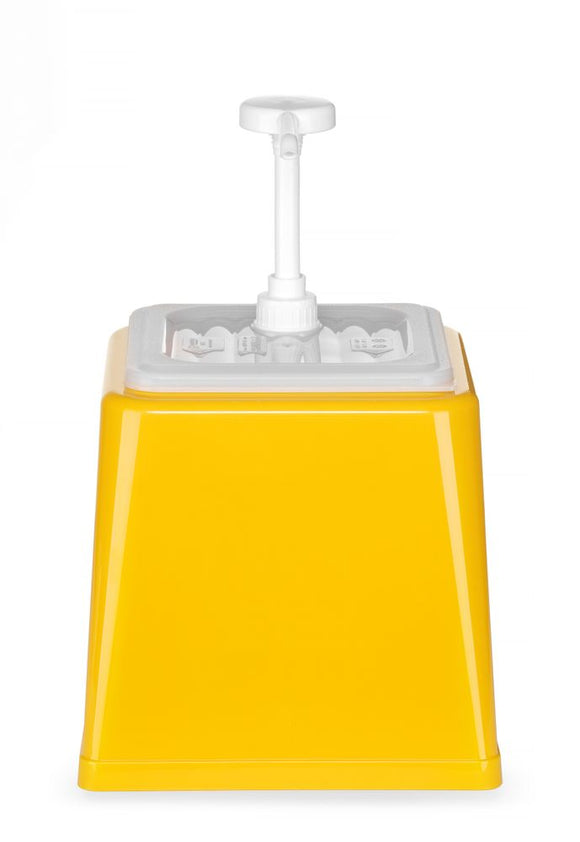 Saus dispenser m/pumpe - 2,5L - Hvit