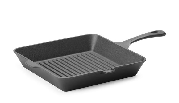 Grillpanne i støpejern - Svart