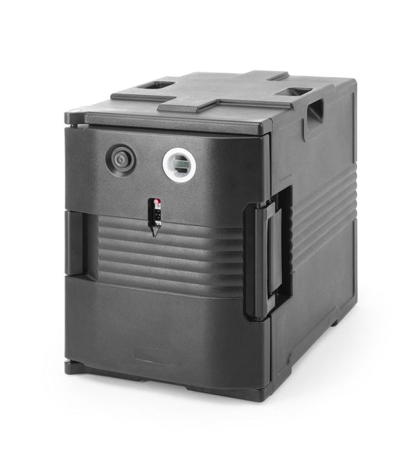 Termoisolert beholder med varmefunksjon – catering, GN 1/1, 220-240V/200W, 477x680x(H)620mm