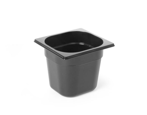GN 1/6 Kontainer - 1,6L - Svart