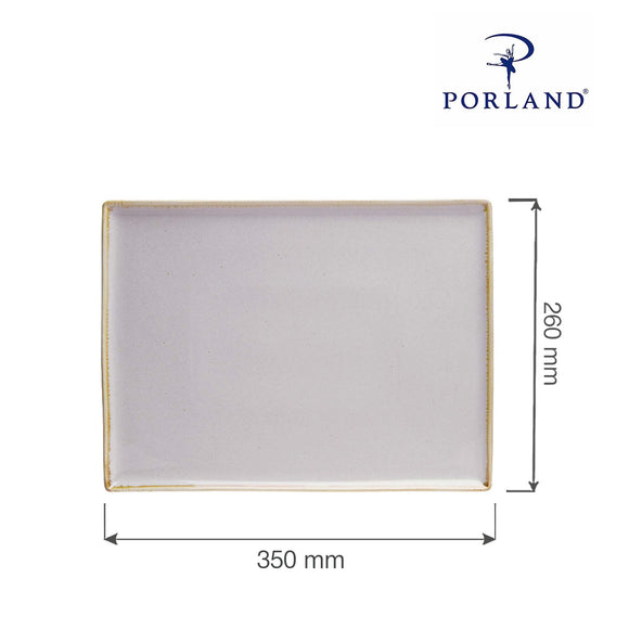 Askfarget rektangulært brett, 350x260 mm, Min. kjøp: 6