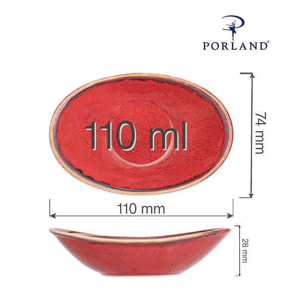 Magma oval miniskål, 110 mm, Min. kjøp: 6