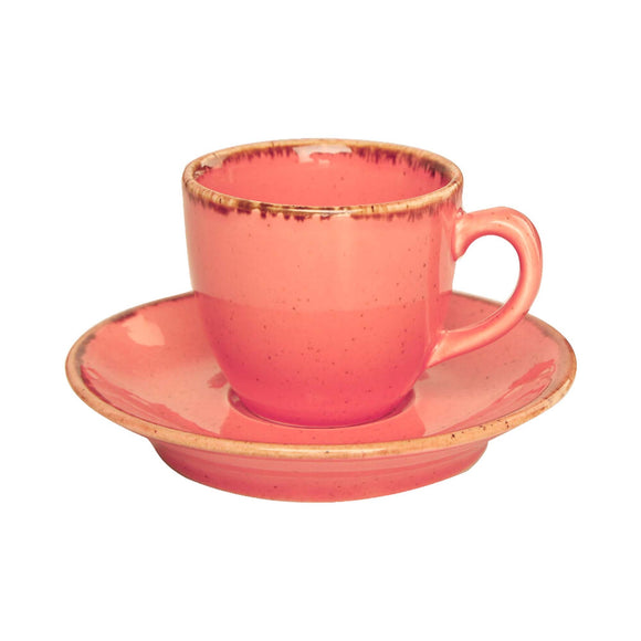 Elegant espressokopp i ravfarget farge, 80 ml, Min. kjøp: 6