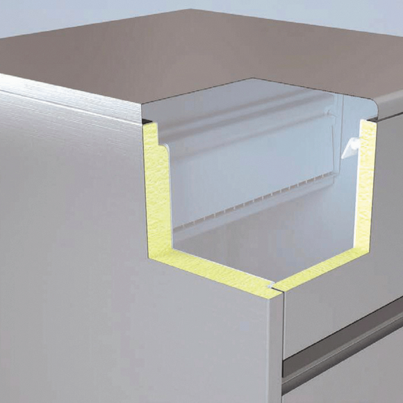 Luftkjølt isbitmaskin Coolice 85 kg / 24 timer, beholder 40 kg