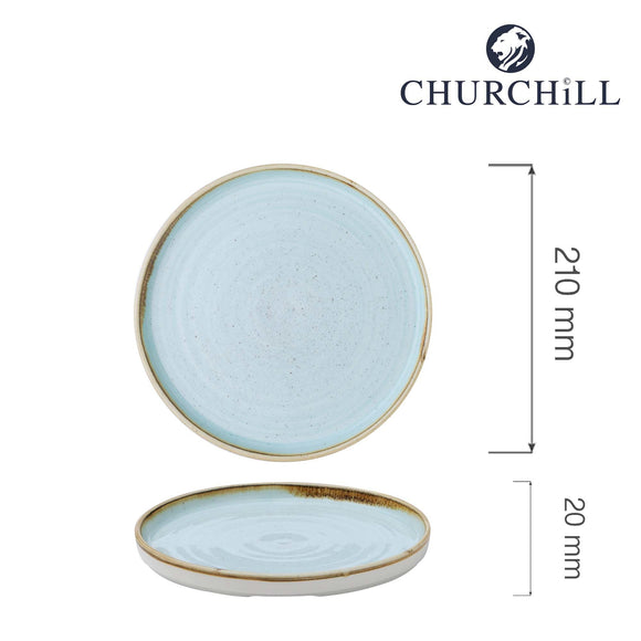 Stonecast Duck Egg veggplate, 210 mm, Min. kjøp: 6