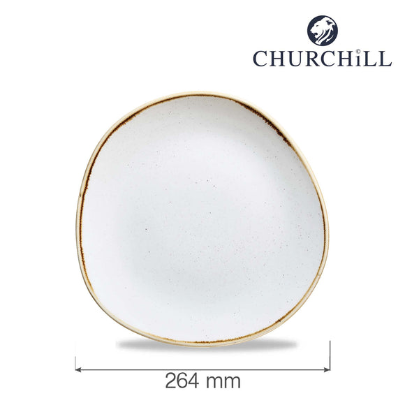 Stonecast Barley White rund sporplate, 264 mm, Min. kjøp: 6