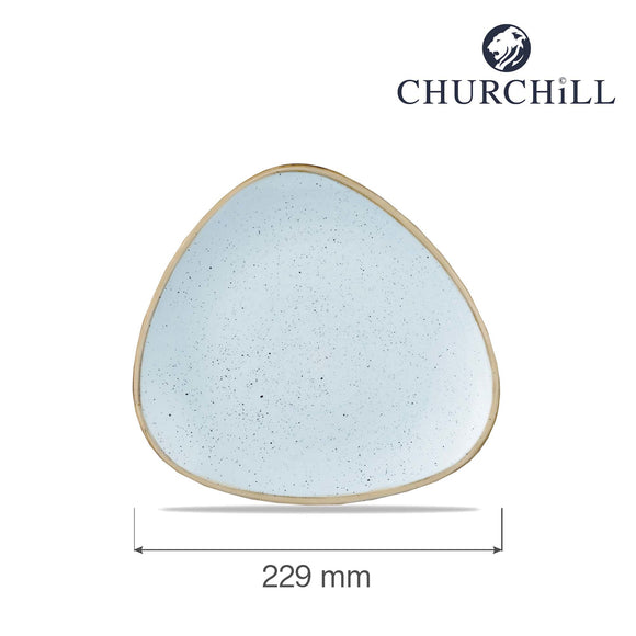 Stonecast Duck Egg trekantet tallerken, 229 mm, Min. kjøp: 6