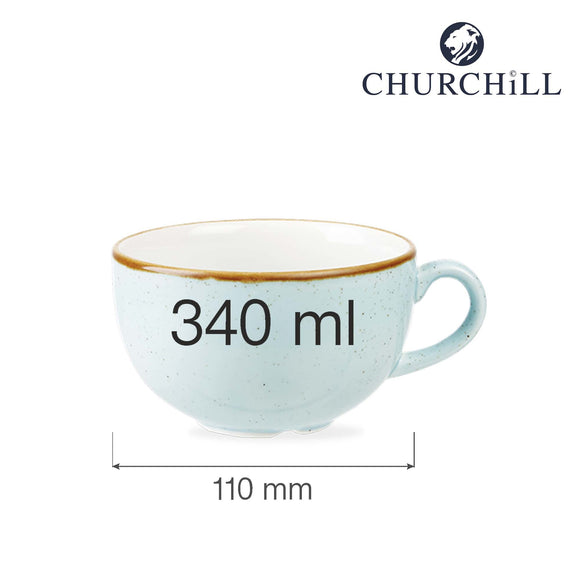 Stonecast Duck Egg cappuccinokopp, 340 ml, Min. kjøp: 6