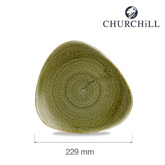 Stonecast Plume Grønn trekantet plate, 229 mm, Min. kjøp: 12