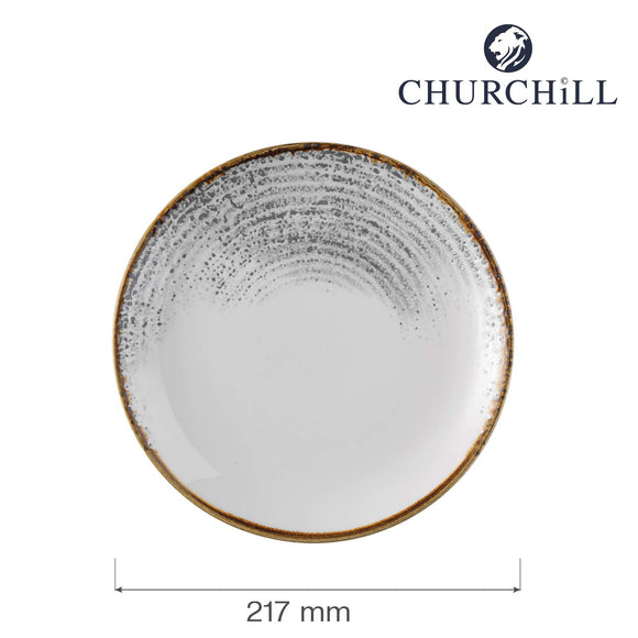 Homespun Accents Jasper Grey coupé-tallerken, 217 mm, Min. kjøp: 6