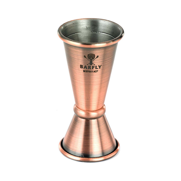 20 ml x 40 ml. Japansk jigger, antikk kobber