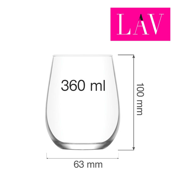 Gaia vinglass 360 ml, Min. kjøp: 6