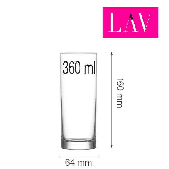 Liberty longdrinkglass 360 ml, Min. kjøp: 6