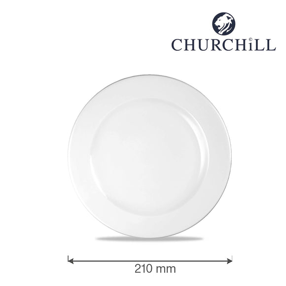 Hvit profilplate, 210 mm