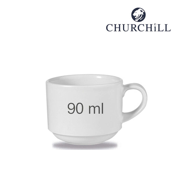 Hvit Profile-stablekopp, 90 ml