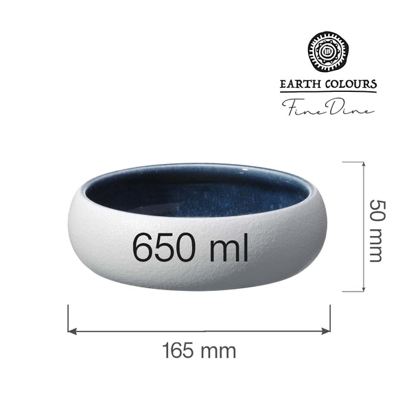 Goro hvit blå bolle 165 mm, 650 ml, Min. kjøp: 2