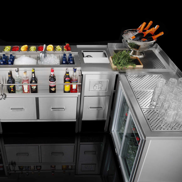 Oksygenbar-konstruksjonsbord, 600x650x(H)900 mm, Barmatic