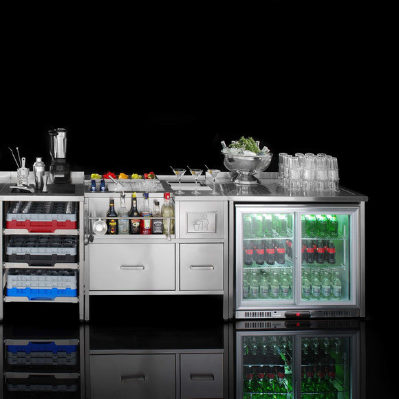 Oksygenbar-konstruksjonsbord, 600x650x(H)900 mm, Barmatic