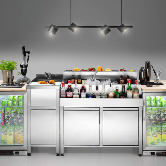 Oksygenbar-konstruksjonsbord, 600x650x(H)900 mm, Barmatic