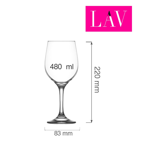 Fame vinglass 480 ml, Min. kjøp: 6