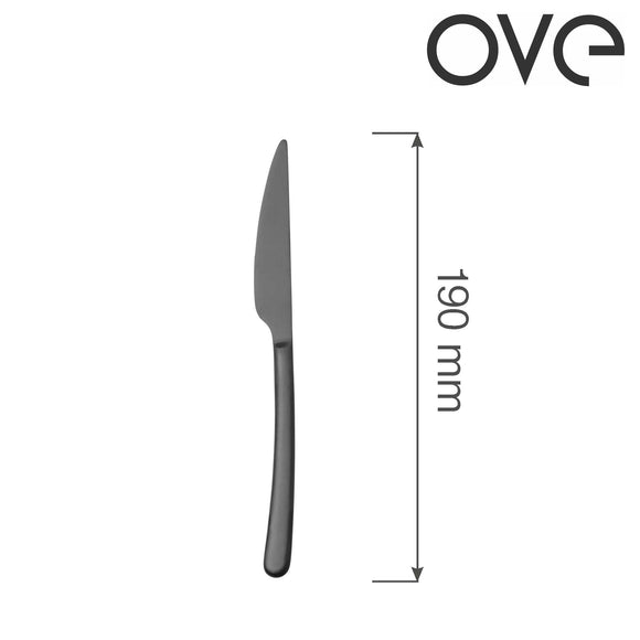 Dessertkniv Amarone Sort, OVE, 190 mm, Min. kjøp: 12