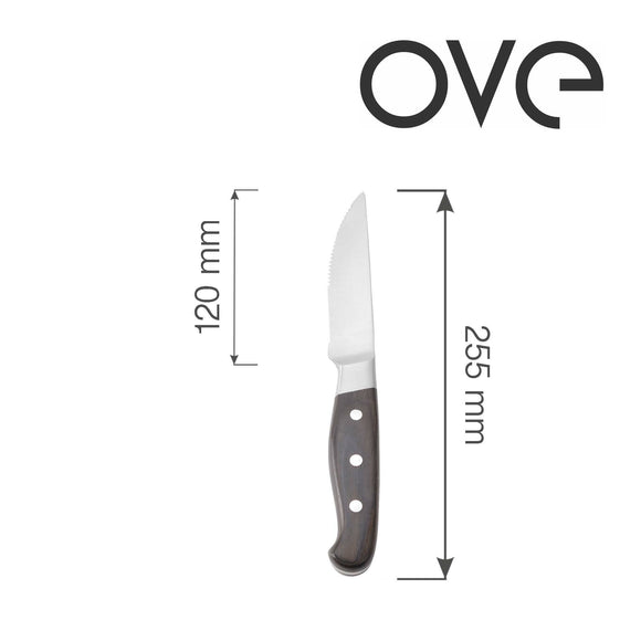 Corfu Jumbo Steakkniv - Sett med 6, OVE, 255 mm