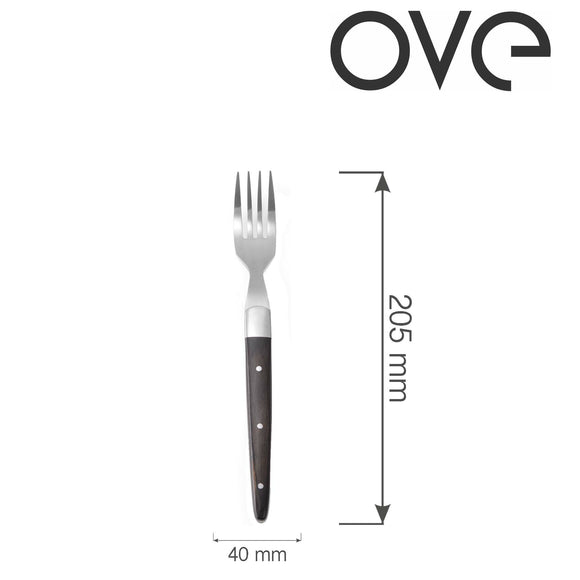 Korfu biffgaffel - sett med 6, OVE, 205 mm