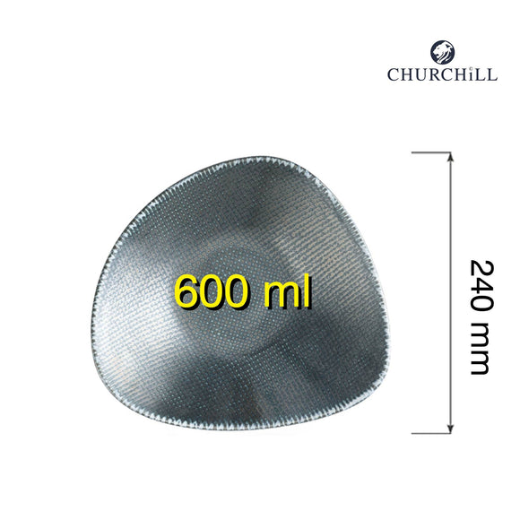 Astro Metallic Blå Trekantskål, 240 mm, Min. kjøp: 6