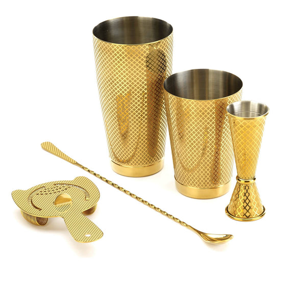 Diamond Lettice japansk jigger, gull, 30/60 ml