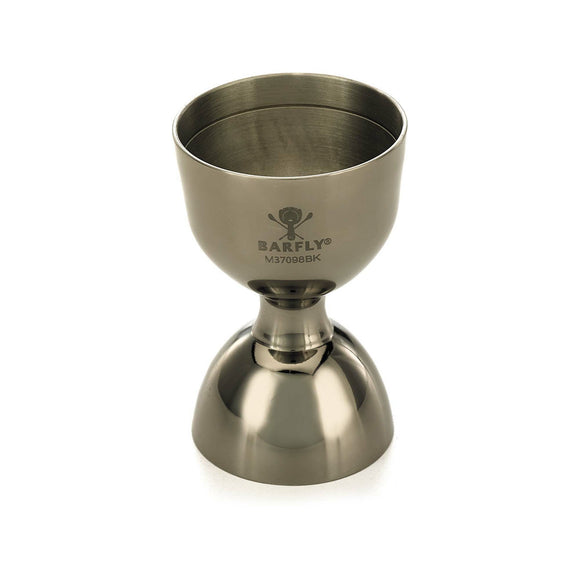 Klokkejigger med rett kant, svart, 25/50 ml