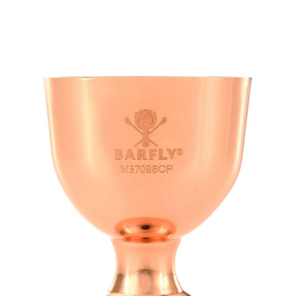 Klokkejigger med rett kant, kobber, 25/50 ml