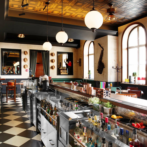 Boston forsyningsstasjon med isbrønn for vask og oppbevaring, 400x650x(h)900mm