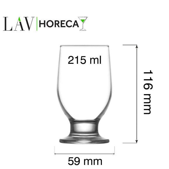 Riverside-glass med fot, 215 ml, LAV, Min. kjøp: 12