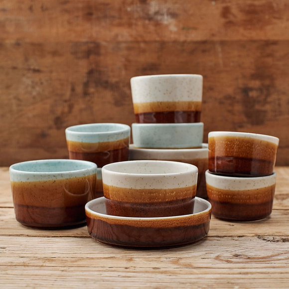 Nourish Barley White sideskål, 120 mm, Min. kjøp: 12