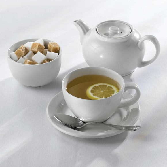 Hvit profilfat, 150 mm