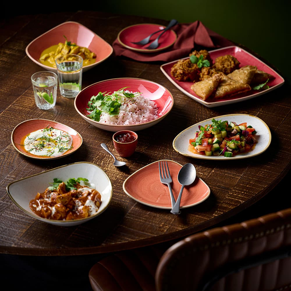 Stonecast Barley White trekantet bolle, 235 mm, Min. kjøp: 6