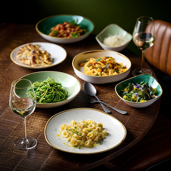 Stonecast Barley White økologisk tallerken med dyp kant, 200 mm, Min. kjøp: 6