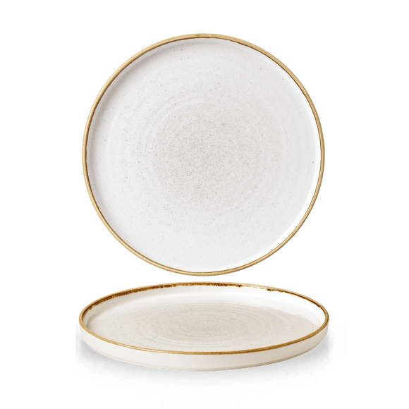 Steinstøpt bygg hvitvegget tallerken, 260x(h)20mm, Min. kjøp: 6