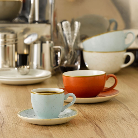 Stonecast Duck Egg espresso-tallerken, 118 mm, Min. kjøp: 6