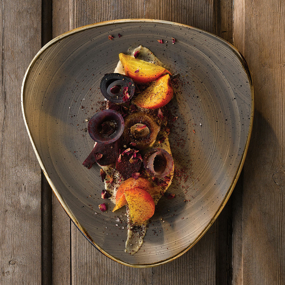 Stonecast Grå trekantet plate, 311 mm, Min. kjøp: 6