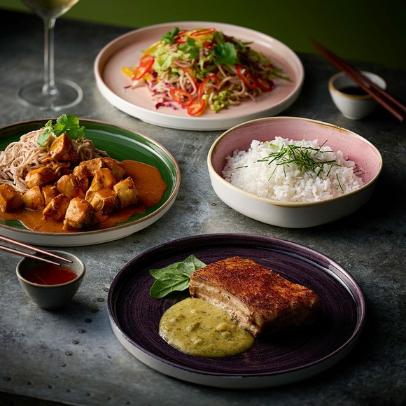 Steinstøpt tallerken med syrgrønn kant, 260 mm, Min. kjøp: 6