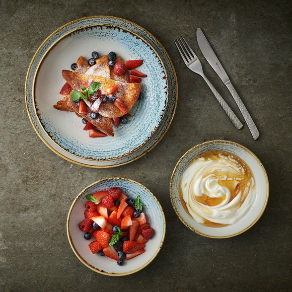 Homespun Accents Jasper Grey coupé-skål, 182 mm, Min. kjøp: 6