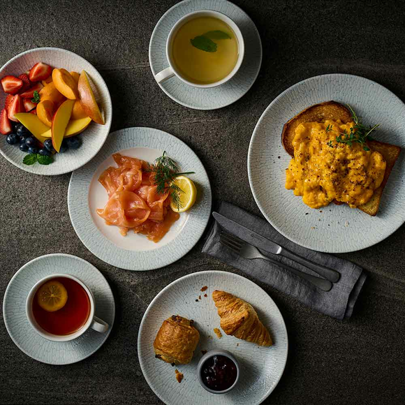 Delta grå espresso-tallerken, 120 mm, Min. kjøp: 6