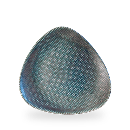 Astro metallisk blå trekantplate, 270 mm, Min. kjøp: 6