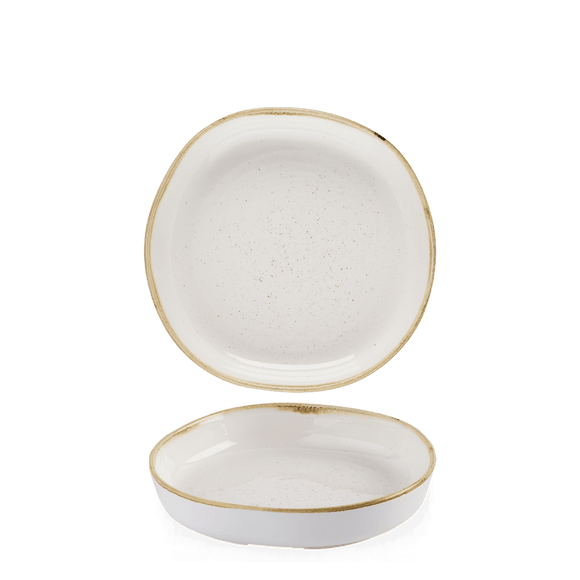 Stonecast Barley White økologisk tallerken med dyp kant, 200 mm, Min. kjøp: 6