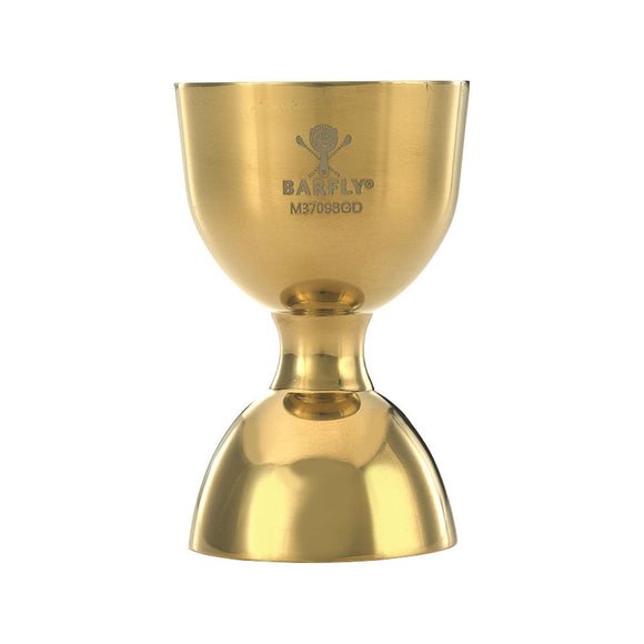 Klokkejigger med rett kant, gull, 25/50ml