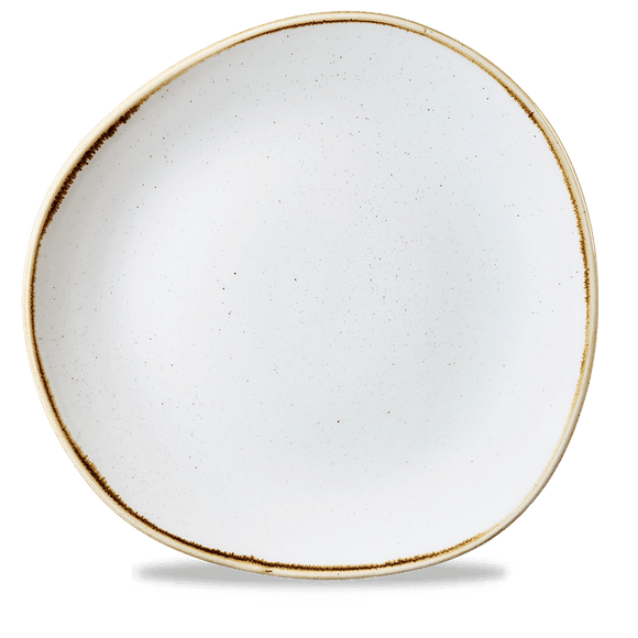 Stonecast Barley White rund sporplate, 286 mm, Min. kjøp: 6