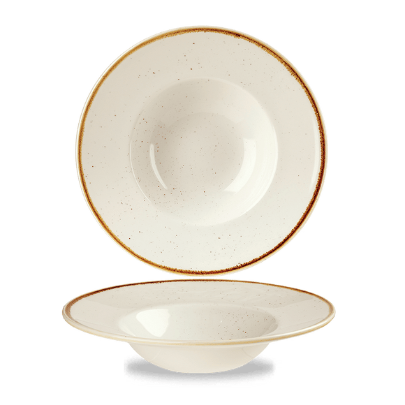 Stonecast Barley White bolle med bred kant, 240 mm, Min. kjøp: 6