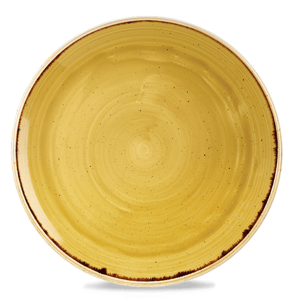 Stonecast sennepsgul kupétallerken, 320 mm